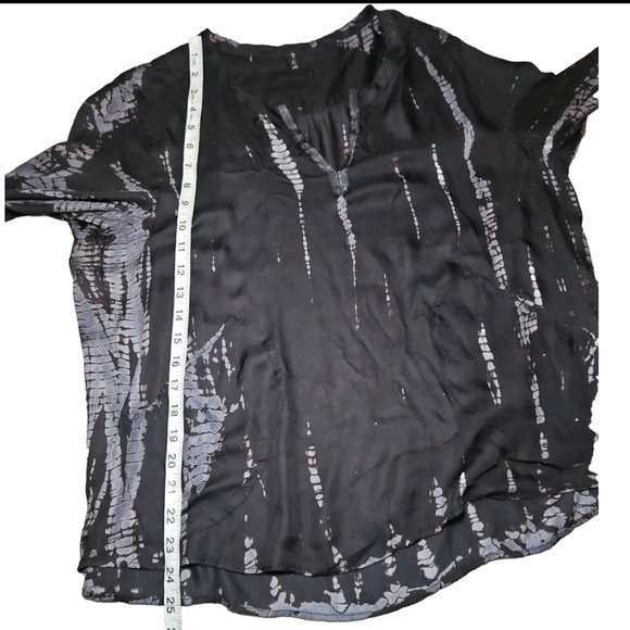 Zadig & Volaire Womens Black And Gray Ruth  Long Sleeve Tunic Top  M - Picture 13 of 13